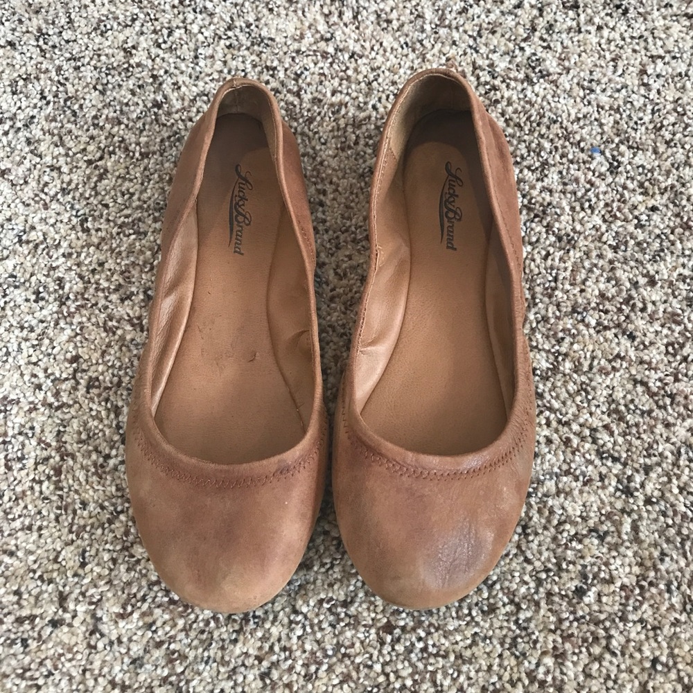 Leather flats